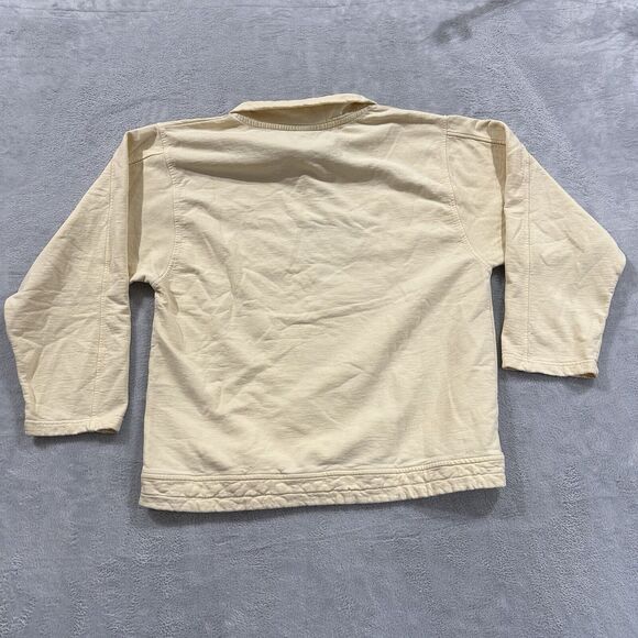 Renegade Club Collared Sweater Sweatshirt Women's Large 90s Yellow Alaska - Picture 3 of 10